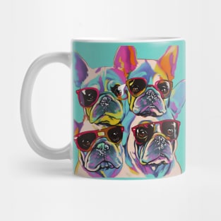 Colorful Cool Dog French Bulldog Vibes! Mug